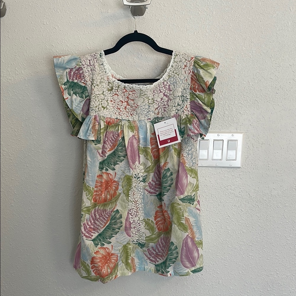 Mi Golondrina Floral Embroidered Top - Multicolor